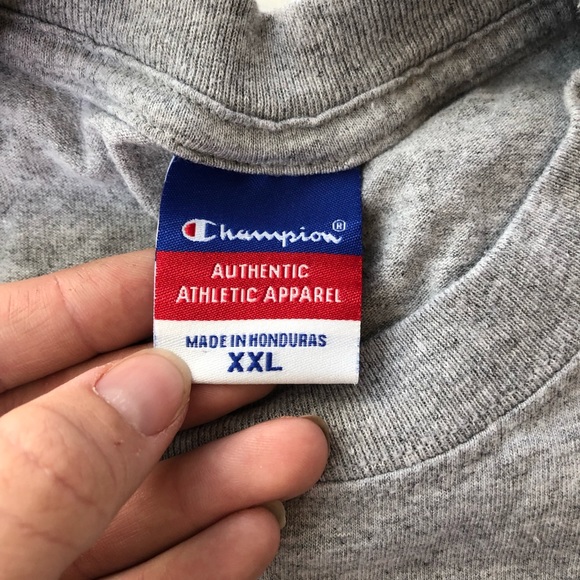 CHAMPION • USC Beaufort Sandsharks Gray Cotton Tee Shirt XXL - Picture 2 of 15